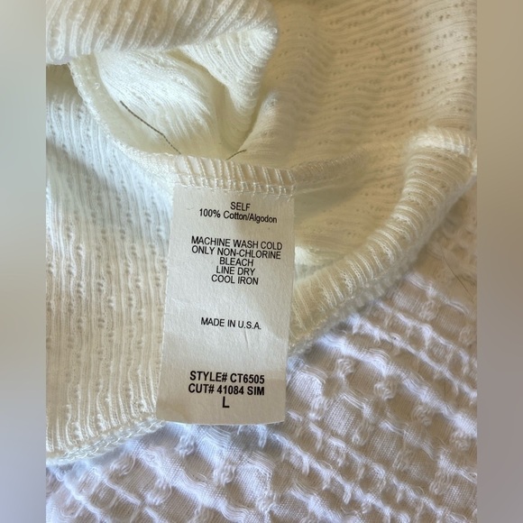 NWOT White Ruffle Detail Top - Large - Picture 5 of 5